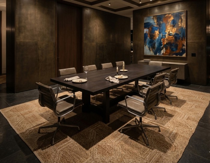 beige flatweave rug